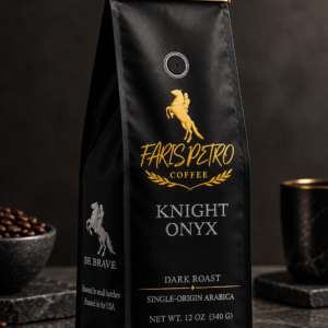 KNIGHT ONYX - Dark Roast American Coffee - 12 OZ
